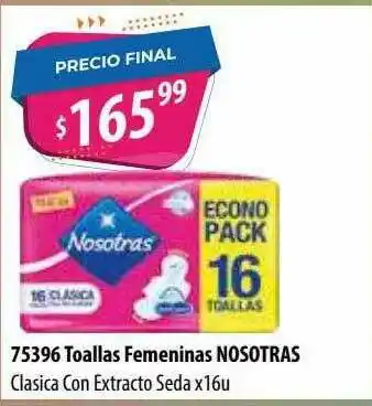 Micropack Toallas Femeninas Nosotras Clasica Con Extracto Seda oferta
