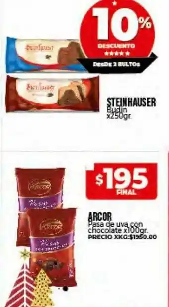 Supermayorista Vital Arcor Pasa De Uva Con Chocolate oferta