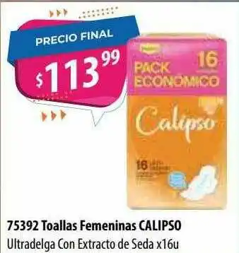 Micropack Toallas Femenina Calipso Ultradelga Con Extracto De Seda oferta