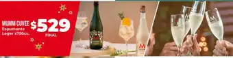 Supermayorista Vital Mumm Cuvee Espumante Leger oferta