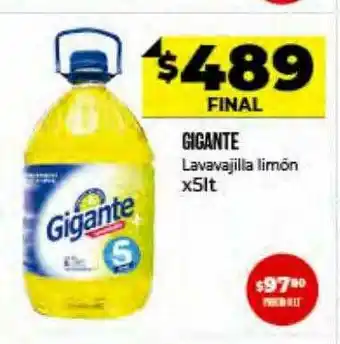 Supermayorista Vital Gigante Lavavajilla Limón oferta