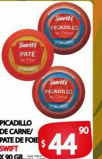 Supermercados Caracol Picadillo De Carne Pate De Foie Swift oferta