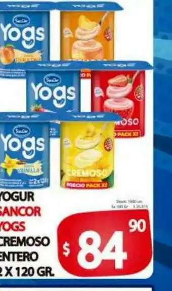 Supermercados Caracol Yogur Sancor Yogs Cremoso Entero oferta