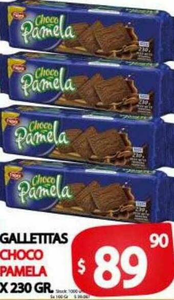 Supermercados Caracol Galletitas Choco Pamela oferta