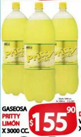 Supermercados Caracol Gaseosa Pritty Limón oferta