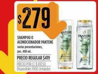 Supermercados Vea Shampoo O Acondicionador Pantene oferta