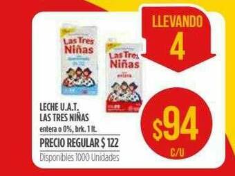 Supermercados Vea Leche U.a.t. Las Tres Niñas oferta