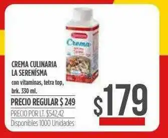 Supermercados Vea Crema Culinaria La Serenisma oferta