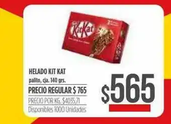 Supermercados Vea Helado Kit Kat oferta