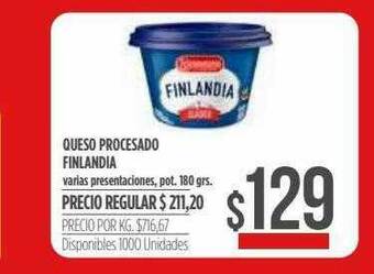 Supermercados Vea Queso Procesado Finlandia oferta