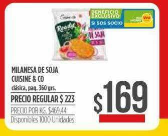 Supermercados Vea Milanesa De Soja Cuisine & Co oferta