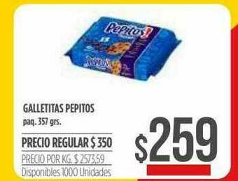 Supermercados Vea Galletitas Pepitos oferta