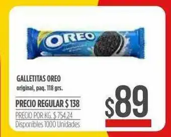 Supermercados Vea Galletitas Oreo Original oferta