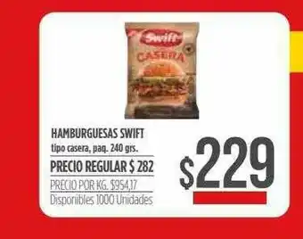 Supermercados Vea Hamburguesas Swift Tipo Casera oferta
