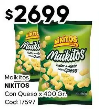 Diarco Nikitos maikitos con queso oferta