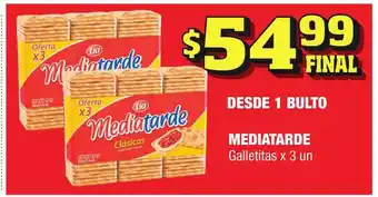 Mediatarde Galletitas x 3 un