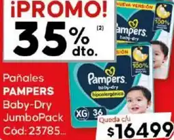 Diarco Pampers pañales baby-dry jumbopack oferta