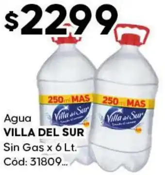 Diarco Villa del sur agua sin gas oferta