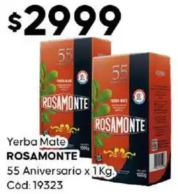Diarco Rosamonte yerba mate 55 aniversario oferta
