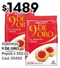 Diarco 9 de oro galletitas pepas oferta