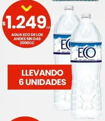 Punto Mayorista Eco agua de los andes sin gas oferta