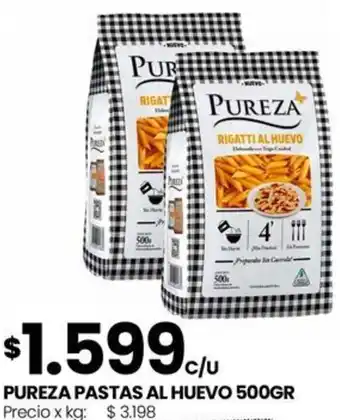 Punto Mayorista Pureza pastas al huevo oferta