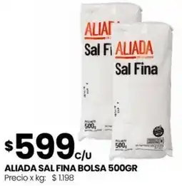 Punto Mayorista Aliada sal fina bolsa oferta