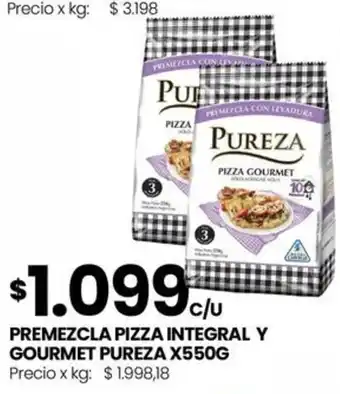 Punto Mayorista Pureza premezcla pizza integral y gourmet oferta