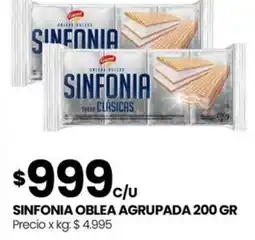 Punto Mayorista Sinfonia oblea agrupada oferta