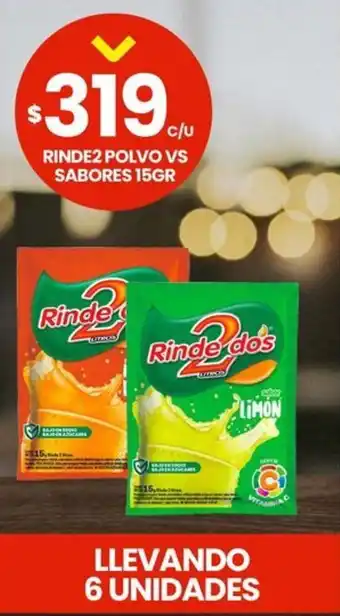 Punto Mayorista Rinde2 polvo vs sabores oferta