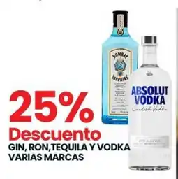 Punto Mayorista Gin, ron,tequila y vodka varias marcas oferta