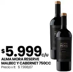 Punto Mayorista Alma mora reserve malbec y cabernet oferta