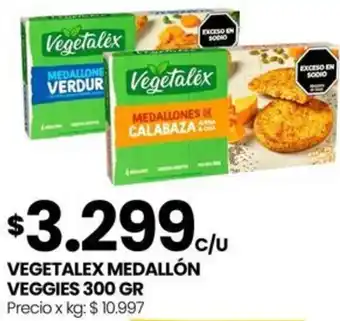 Punto Mayorista Vegetalex medallón veggies oferta