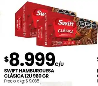 Punto Mayorista Swift hamburguesa clásica oferta