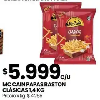 Punto Mayorista Mc cain papas baston clásicas oferta