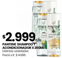 Punto Mayorista Pantene shampooy acondicionador oferta