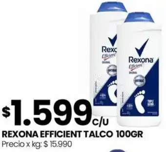 Punto Mayorista Rexona efficient talco oferta