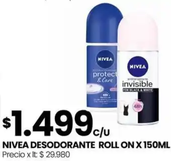 Punto Mayorista Nivea desodorante roll on oferta