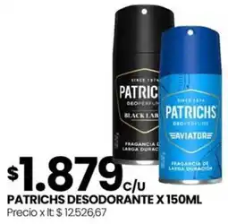 Punto Mayorista Patrichs desodorante oferta