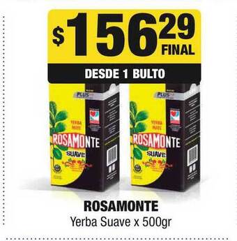 Maxi Ofertas Rosamonte Yerba suave x 500gr oferta