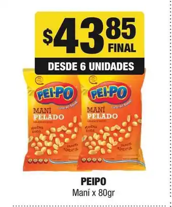 Maxi Ofertas Peipo Maní x 80gr oferta