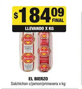 Maxi Ofertas El Bierzo Salchichon C/Jamon/Primavera x kg oferta