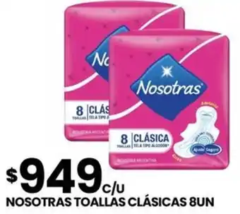 Punto Mayorista Nosotras toallas clásicas oferta