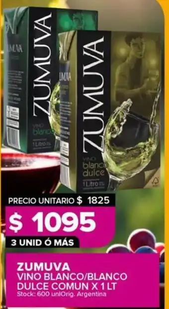 Carrefour Maxi Zumuva vino blanco/blanco dulce comun oferta