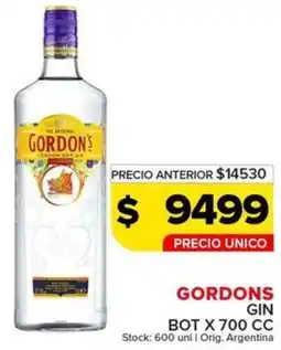 Carrefour Maxi Gordons gin bot oferta