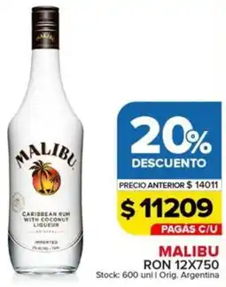 Carrefour Maxi Malibu ron oferta