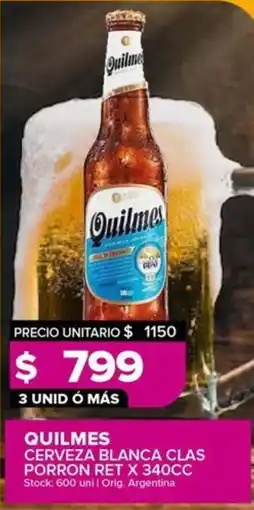 Carrefour Maxi Quilmes cerveza blanca clas porron ret oferta