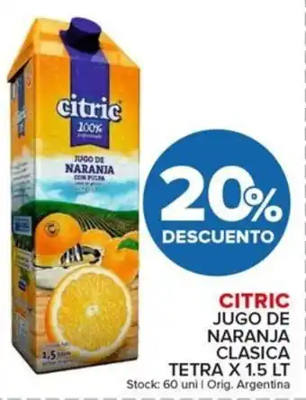 Carrefour Maxi Citric jugo de naranja clasica tetra oferta