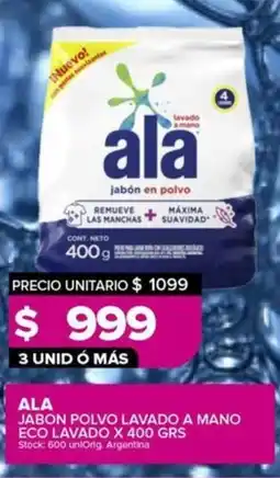 Carrefour Maxi Ala jabon polvo lavado a mano eco lavado oferta