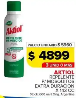 Carrefour Maxi Aktiol repelente p/mosquitos extra duracion oferta